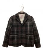 BEAMS BOY×Harris tweedビームスボーイ×ハリスツイード）の古着「ツイードジャケット」｜グレー