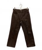 AURALEEオーラリー）の古着「HARD TWIST DENIM 5P PANTS」｜ブラウン