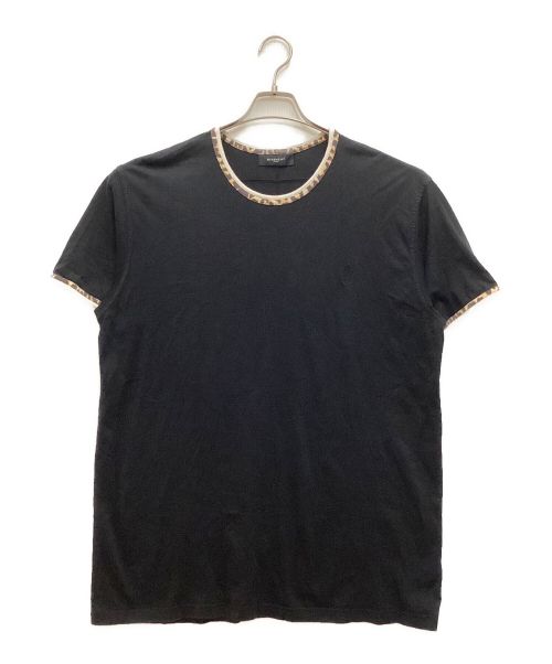 GIVENCHY（ジバンシィ）GIVENCHY (ジバンシィ) Tシャツ　クルーネック　レオパードテープ ブラック サイズ:Sの古着・服飾アイテム