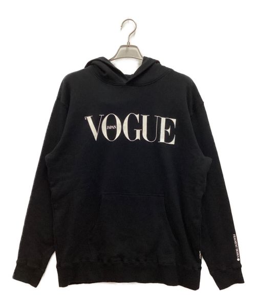 THECONVENI（ザ・コンビニ）THECONVENI (ザ・コンビニ) FRAGMENT DESIGN (フラグメント デザイン) VOGUE MAGAZINE HOODIE ブラック サイズ:Lの古着・服飾アイテム