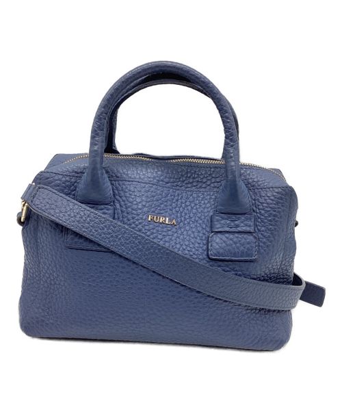 FURLA（フルラ）FURLA (フルラ) カプリッチョ サッチェル トートバッグ ショルダーバッグ ブルーの古着・服飾アイテム