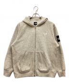 THE NORTH FACEザ ノース フェイス）の古着「SQUARE LOGO FULLZIP/スクエア　ロゴ　フルジップ」｜アイボリー