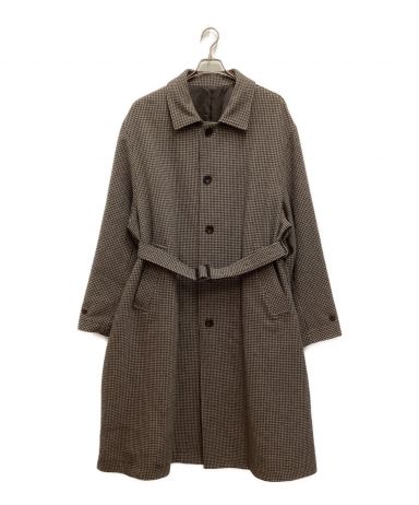 中古・古着通販】stein (シュタイン) OVER SLEEVE INVESTIGATED COAT / オーバースリーブ インベスゲイテッドコート  千鳥格子柄 ブラウン サイズ:M｜ブランド・古着通販 トレファク公式【TREFAC FASHION】スマホサイト