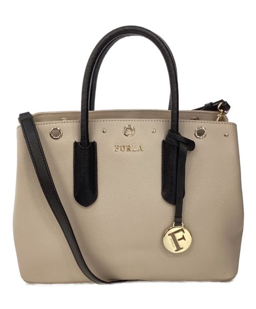 FURLA（フルラ）FURLA (フルラ) 2WAYバッグ　ショルダーバッグ　ハンドバッグ　バイカラーの古着・服飾アイテム