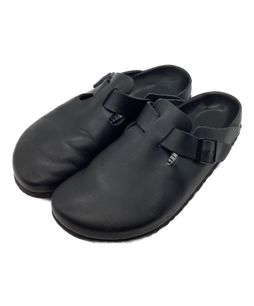 BIRKENSTOCK（ビルケンシュトック）BIRKENSTOCK (ビルケンシュトック) ボストン　レザーシューズ　サボサンダル　ベルト ブラック サイズ:28.0の古着・服飾アイテム