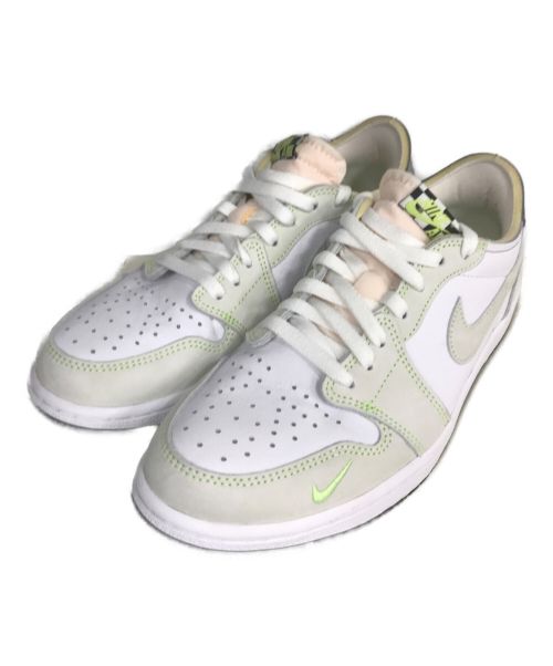 NIKE（ナイキ）NIKE (ナイキ) Air Jordan 1 Low OG グリーン×ホワイト サイズ:27の古着・服飾アイテム