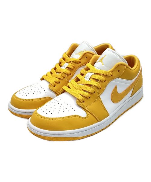 NIKE（ナイキ）NIKE (ナイキ) ローカットスニーカー　AIR JORDAN 1 LOW / エアジョーダン 1 ロー イエロー×ホワイト サイズ:27.5の古着・服飾アイテム