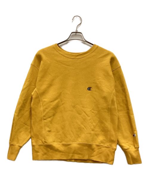 Champion REVERSE WEAVE（チャンピオン リバース ウィーブ）Champion REVERSE WEAVE (チャンピオンリバースウィーブ) スウェット イエロー サイズ:Mの古着・服飾アイテム