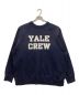 SCREEN STARS（スクリーンズスターズ）の古着「ヴィンテージ加工カレッジスウェット　YALE CREW 　エールクルー　ロゴ　オーバーサイズ」｜ネイビー