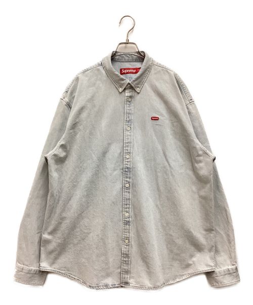 SUPREME（シュプリーム）SUPREME (シュプリーム) Small Box Shirt　スモールボックスロゴデニムシャツ ブルー サイズ:XLの古着・服飾アイテム