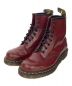 Dr.Martens（ドクターマーチン）の古着「8ホールブーツ　イエローステッチ」｜レッド