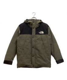 THE NORTH FACE（ザ ノース フェイス）の古着「MOUNTAIN DOWN JACKET / マウンテンダウンジャケット　フーディ　バイカラー　ゴアテックス」｜オリーブ