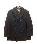 U'S NAVYユーエスネイビー）の古着「WOOL PEA COAT / ウールPコート」｜ブラック