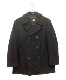 U'S NAVY（ユーエスネイビー）の古着「WOOL PEA COAT / ウールPコート」｜ブラック