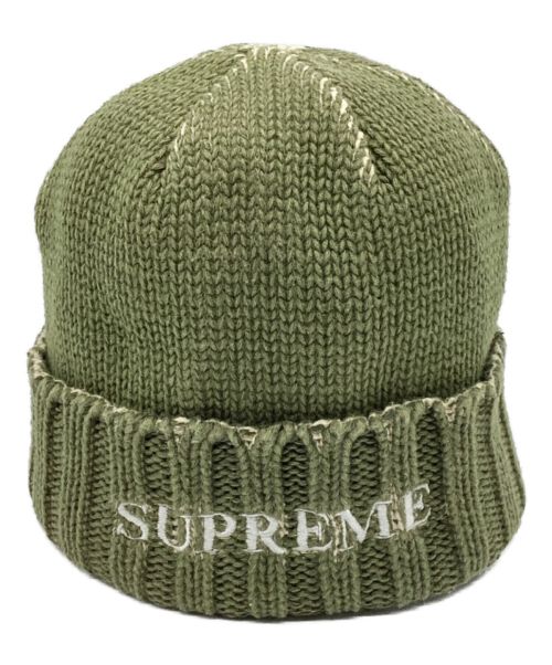 SUPREME（シュプリーム）SUPREME (シュプリーム) OVERPRINT BEANIE/オーバープリント　ビーニー オリーブ サイズ:27cmの古着・服飾アイテム