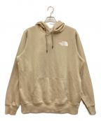 THE NORTH FACEザ ノース フェイス）の古着「ロゴプリントパーカー　バックロゴ　ホログラムタグ並行品」｜ベージュ