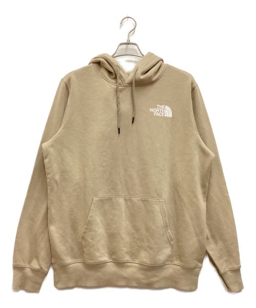 THE NORTH FACE（ザ ノース フェイス）THE NORTH FACE (ザ ノース フェイス) ロゴプリントパーカー　バックロゴ　ホログラムタグ並行品 ベージュ サイズ:Lの古着・服飾アイテム