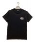 stussy（ステューシー）の古着「プリントTシャツ　クルーネック　バックロゴ　ホノルル」｜ブラック