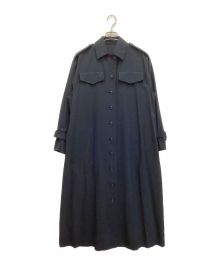 RIM.ARK（リムアーク）の古着「Trench one-piece coat / トレンチワンピースコート」｜ネイビー