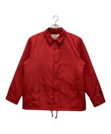 SUPREME×Champion（シュプリーム×チャンピオン）の古着「Label Coaches Jacket / ラベルコーチジャケット」｜レッド