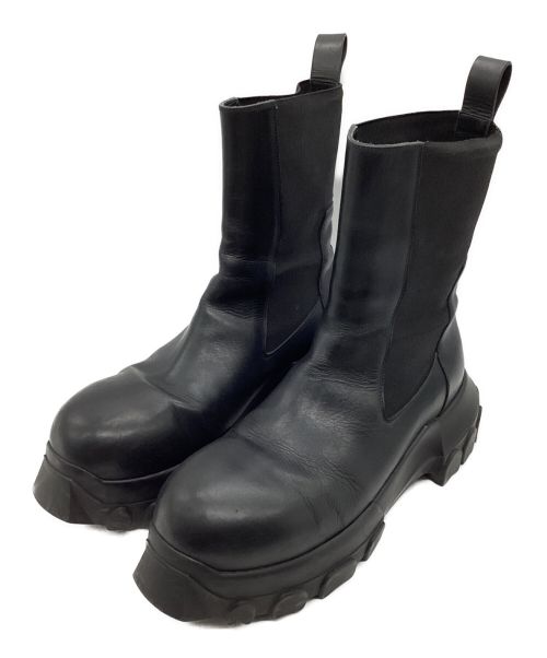 RICK OWENS（リックオウエンス）RICK OWENS (リックオウエンス) LCG BEATLE BOZO TRACTOR Boots / LCG ビートル ボゾ トラクターブーツ　チェルシー　サイドゴア　厚底 ブラック サイズ:42の古着・服飾アイテム