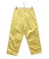 KAPTAIN SUNSHINE（キャプテンサンシャイン）の古着「S.F Trousers コットンツイルワイドワークパンツ サンプル品」｜イエロー