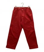 KAPTAIN SUNSHINEキャプテンサンシャイン）の古着「Finx Chino S.F Trousers / フィンクスチノ S.F トラウザー」｜レッド