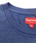 中古・古着 Supreme (シュプリーム) Washed Handstyle S/S Top / ウォッシュド ハンドスタイル ショートスリーブトップ　クルーネック　ロゴ刺繍 ネイビー サイズ:XL：8000円