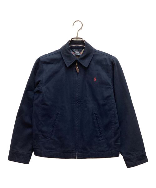 POLO RALPH LAUREN（ポロ・ラルフローレン）POLO RALPH LAUREN (ポロ・ラルフローレン) 古着スイングトップ ネイビー サイズ:M(BOYS規格)の古着・服飾アイテム