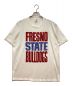 JERZEES（ジャージーズ）の古着「80S カレッジTee クルーネック FRESNO STATE BULLDOGS カリフォルニア州立大学ブルドッグス USA製」｜ホワイト