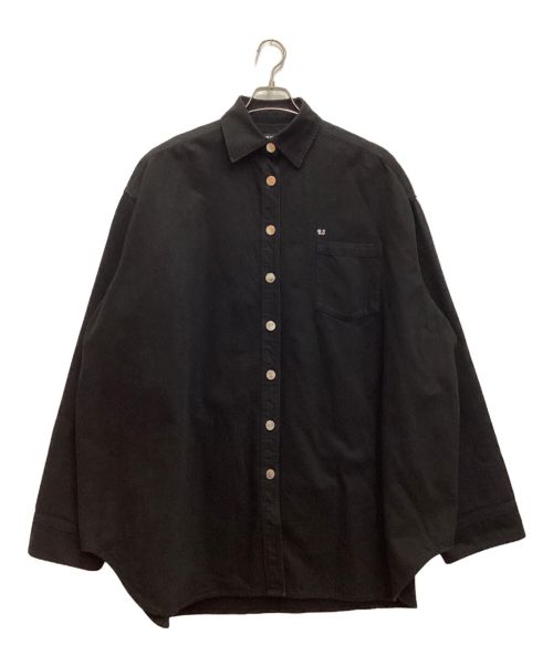 RAF SIMONS（ラフシモンズ）RAF SIMONS (ラフシモンズ) 21AW Big fit denim shirt / ビッグフィットデニムシャツ　ジャケット　オーバーサイズ ブラック サイズ:XSの古着・服飾アイテム