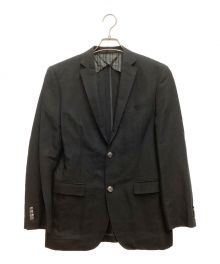 BURBERRY BLACK LABEL（バーバリーブラックレーベル）の古着「コットンリネンテーラードジャケット」｜ブラック