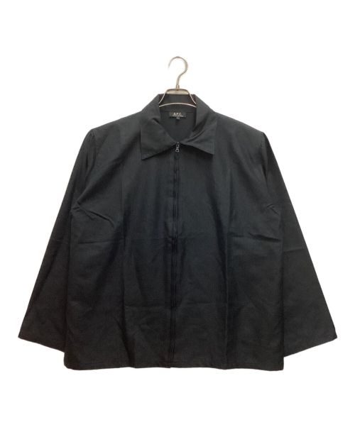 A.P.C.（アーペーセー）A.P.C. (アーペーセー) スイングトップ　ジップ　シンプル ブラック サイズ:1の古着・服飾アイテム