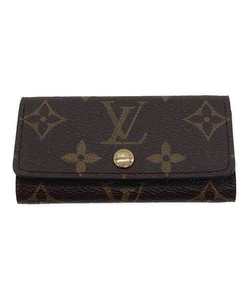 LOUIS VUITTON（ルイ ヴィトン）LOUIS VUITTON (ルイ ヴィトン) キーケース　モノグラム　ミュルティクレ4　４連 ブラウンの古着・服飾アイテム