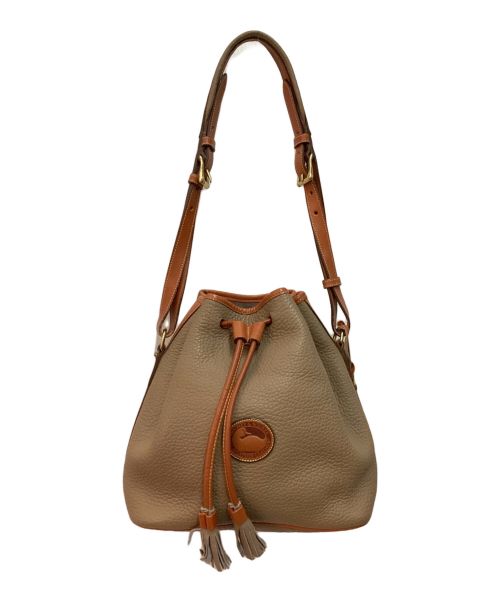 DOONEY&BOURKE（ドゥーニーアンドバーク）DOONEY&BOURKE (ドゥーニーアンドバーク) 巾着ショルダーバッグ ブラウンの古着・服飾アイテム