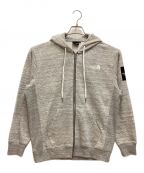 THE NORTH FACEザ ノース フェイス）の古着「Square Logo Full Zip / スクエアロゴフルジップ パーカー」｜グレー