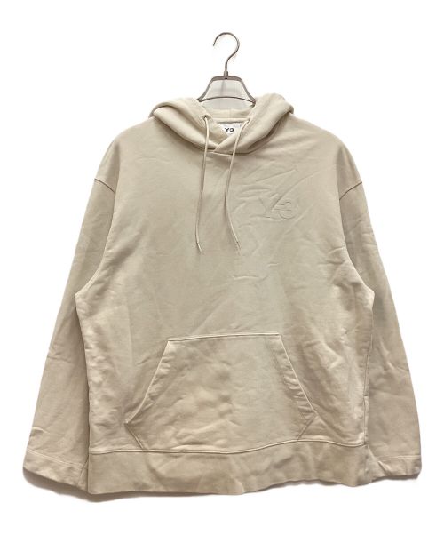 Y-3（ワイスリー）Y-3 (ワイスリー) CLASSIC CHEST LOGO HOODIE / クラシックチェストロゴフーディ ベージュ サイズ:Lの古着・服飾アイテム