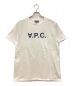 A.P.C.（アーペーセー）の古着「ロゴtee クルーネック」｜ホワイト