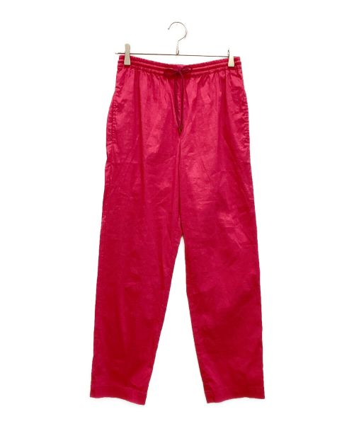 DES PRES（デ プレ）DES PRES (デ プレ) リネンナイロンストレッチ イージーテーパードパンツ ピンク サイズ:36の古着・服飾アイテム
