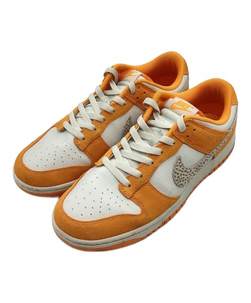 NIKE（ナイキ）nike (ナイキ) Dunk Low AS Safari Swoosh / ダンクロー AS サファリ スウッシュ イエロー×ホワイト サイズ:28.5の古着・服飾アイテム