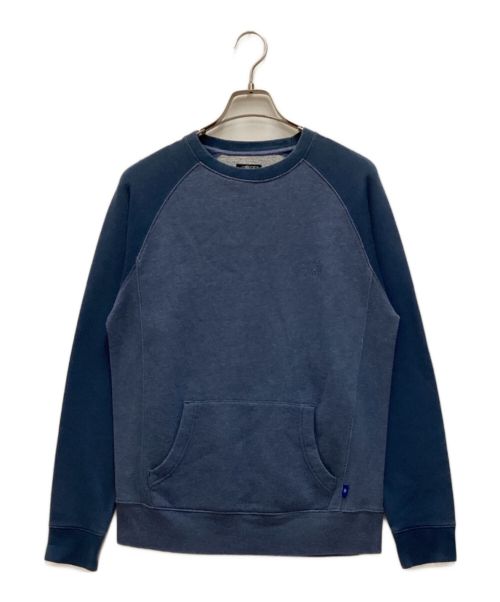 stussy（ステューシー）stussy (ステューシー) 古着ラグランポケットスウェット　 ブルー サイズ:Sの古着・服飾アイテム