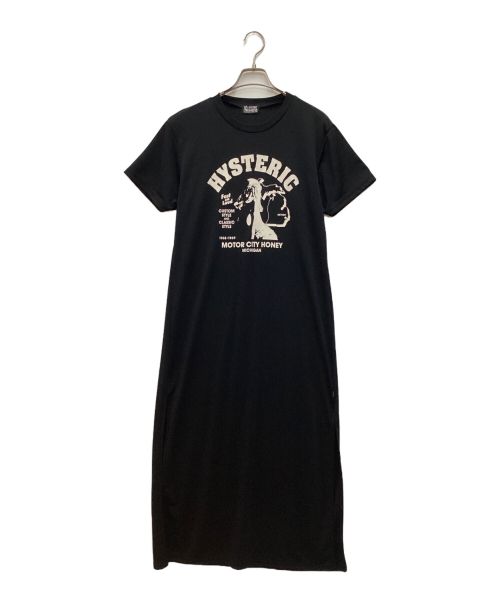 Hysteric Glamour（ヒステリックグラマー）Hysteric Glamour (ヒステリックグラマー) 半袖ワンピース ブラック サイズ:Freeの古着・服飾アイテム