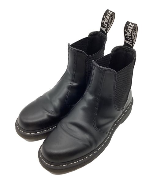 Dr.Martens（ドクターマーチン）Dr.Martens (ドクターマーチン) チェルシーブーツ　サイドゴア　ホワイトステッチ ブラック サイズ:UK8の古着・服飾アイテム