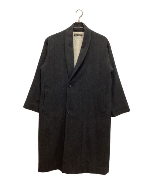 gold（ゴールド）GOLD (ゴールド) HERRINGBONE SHAWL COLLAR COAT / ヘリンボーンショールカラーコート　東洋エンタープライズ グレー サイズ:Sの古着・服飾アイテム