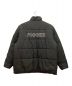 adidas (アディダス) Gosha Rubchinskiy (ゴーシャラブチンスキー) PADDED DOWN JACKET / パデッドダウンジャケット　スタンドカラー　バックロゴ ブラック サイズ:M：20000円