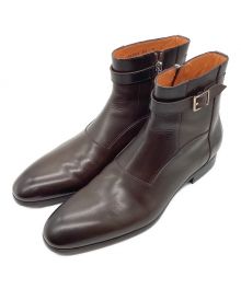 Santoni（サントーニ）の古着「サイドジップブーツ」｜ブラウン