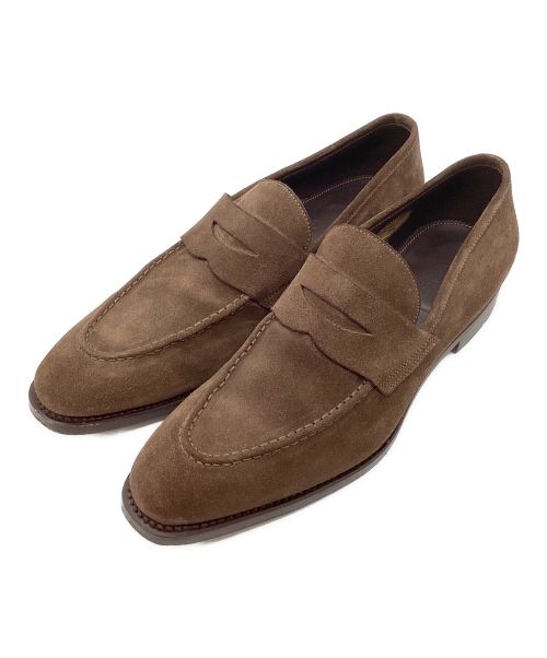 Santoni（サントーニ）Santoni (サントーニ) スウェードローファー ブラウン サイズ:7の古着・服飾アイテム