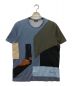 Berluti（ベルルッティ）の古着「配色デザインプリントTシャツ　クルーネック　コットン」｜ブルー