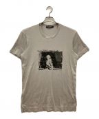 DOLCE & GABBANAドルチェ＆ガッバーナ）の古着「フォトプリントTシャツ　Monica Bellucci 　モニカ・ベルッチ　クルーネック」｜グレー