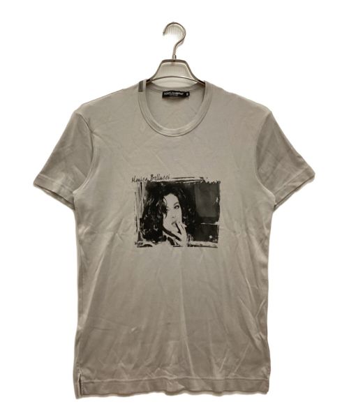 DOLCE & GABBANA（ドルチェ＆ガッバーナ）DOLCE & GABBANA (ドルチェ＆ガッバーナ) フォトプリントTシャツ　Monica Bellucci 　モニカ・ベルッチ　クルーネック グレー サイズ:50の古着・服飾アイテム